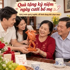 Quà tặng kỷ niệm ngày cưới bố mẹ - Gợi ý cho món quà ý nghĩa