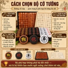 Bộ cờ tướng dùng lâu dài nên chọn như thế nào?