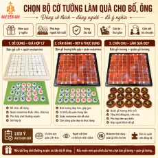 Bộ cờ tướng làm quà cho bố, ông nên chọn loại nào?
