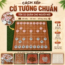 Cách Xếp Cờ Tướng Chuẩn Và Tên 32 Quân Cho Người Mới