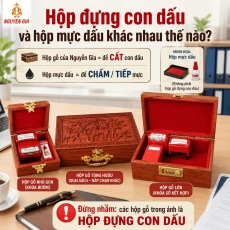 Hộp Đựng Con Dấu Và Hộp Mực Dấu Khác Nhau Thế Nào?