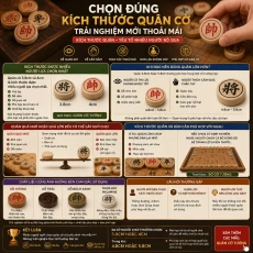 Kích thước quân cờ tướng bao nhiêu là dễ chơi?