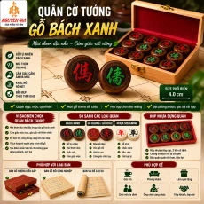 Quân cờ tướng gỗ bách xanh có gì đặc biệt?