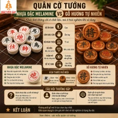 Quân cờ tướng nhựa đặc melamine có bền không? Những điều nhiều người thắc mắc