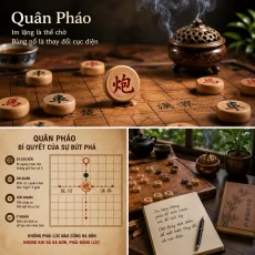 Quân Pháo trong cờ tướng- Cách đi, ý nghĩa và bài học về chờ thời