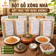 Xông Nhà Bằng Bột Gỗ Nên Đốt Trực Tiếp, Dùng Than Hay Lư Điện?