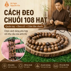 Cách Đeo Chuỗi 108 Hạt: Quấn Tay, Đeo Cổ Hay Dùng Khi Niệm Phật?
