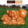 Tượng Heo Nằm Núi Tiền Gỗ Hương Nguyên Khối 19 × 9,5 × 10 cm
