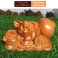 Tượng Heo Nằm Núi Tiền Gỗ Hương Nguyên Khối 19 × 9,5 × 10 cm