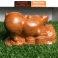 Tượng Heo Nằm Núi Tiền Gỗ Hương Nguyên Khối 19 × 9,5 × 10 cm