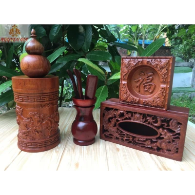 Combo 5 sản phẩm gỗ Hương Cao Cấp cho gia đình MS01