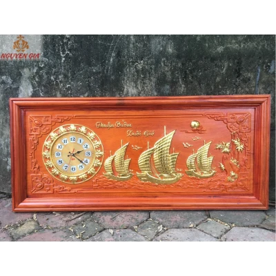 Đồng hồ treo tường mẫu thuận buồm xuôi gió (Cỡ Lớn)