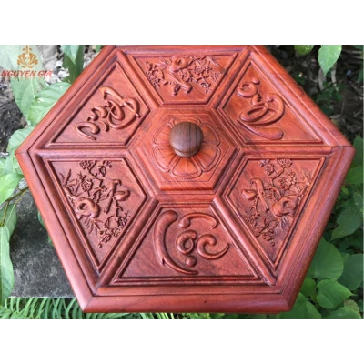Khay đựng bánh kẹo mứt tết mặt trạm phúc lộc thọ đế xoay