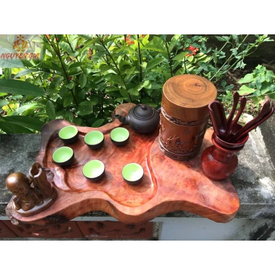 Khay trà gỗ Nu Xá Xị (Gù Hương) Thơm Mát KT56x40