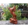 Tượng ngựa phong thủy nhất mã phi thiên gỗ Hương cao 48 Cm